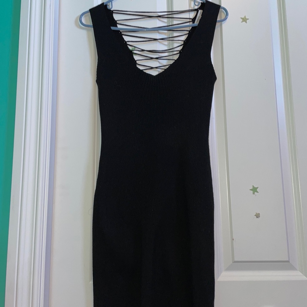 Black slimming dress